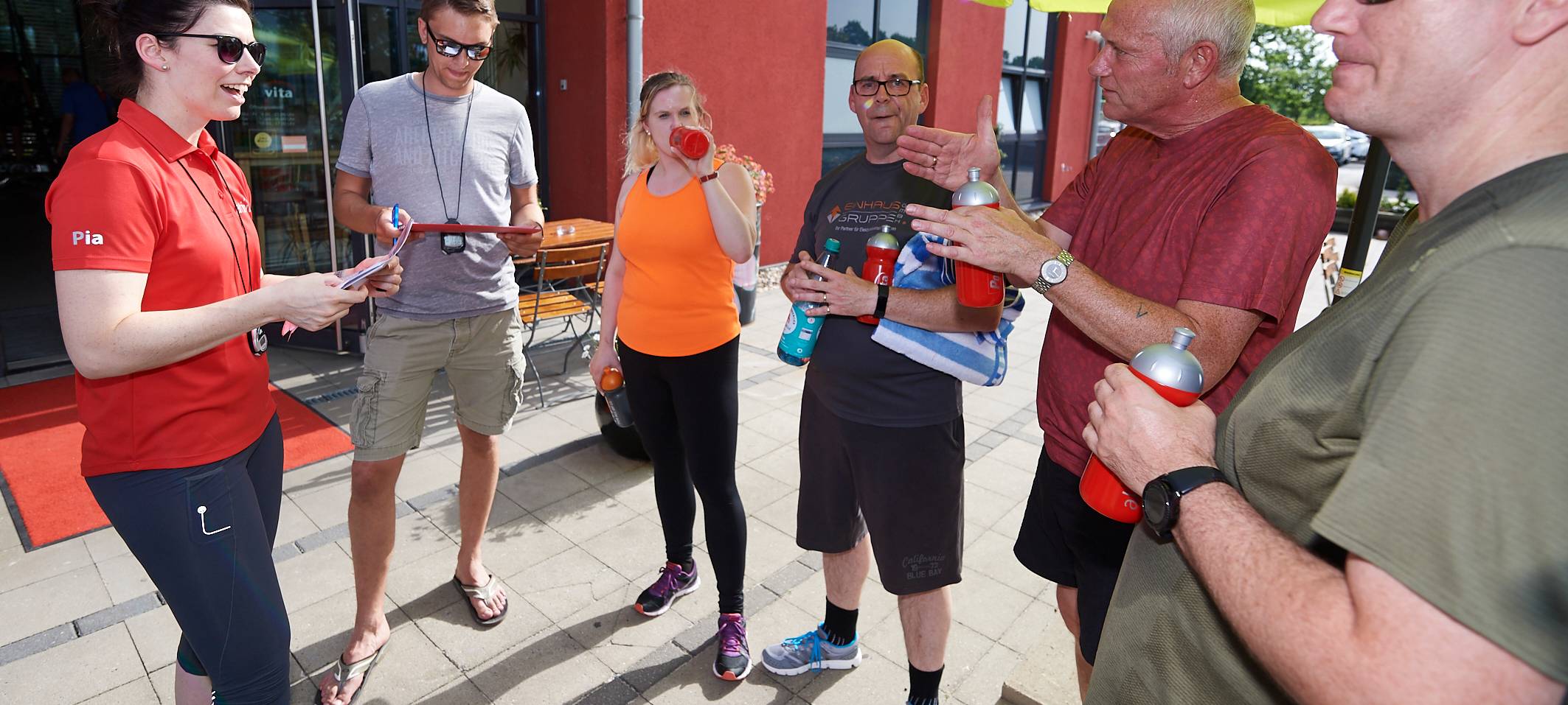 Team Kaltstart trainiert für den Firmenlauf