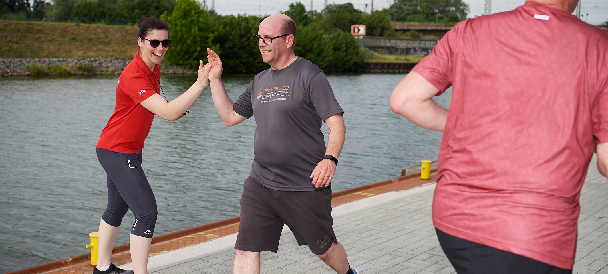 Team Kaltstart trainiert für den Firmenlauf