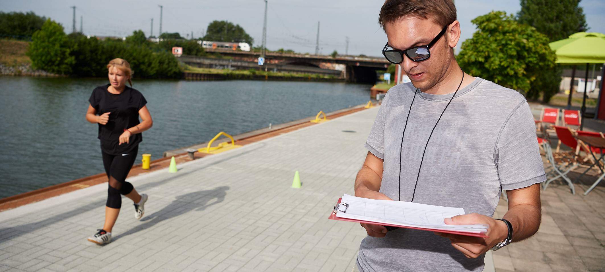 Team Kaltstart trainiert für den Firmenlauf
