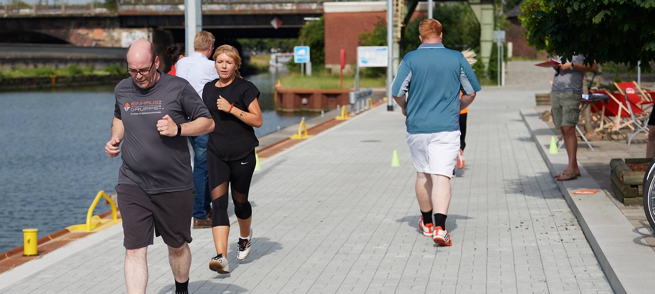 Team Kaltstart trainiert für den Firmenlauf