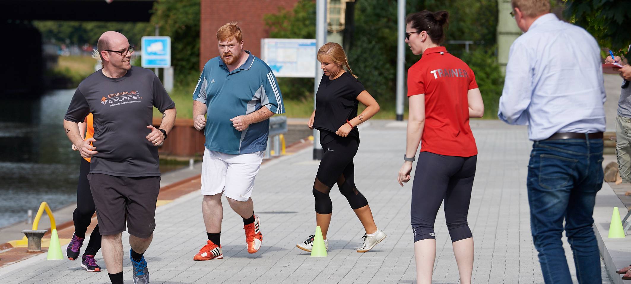 Team Kaltstart trainiert für den Firmenlauf