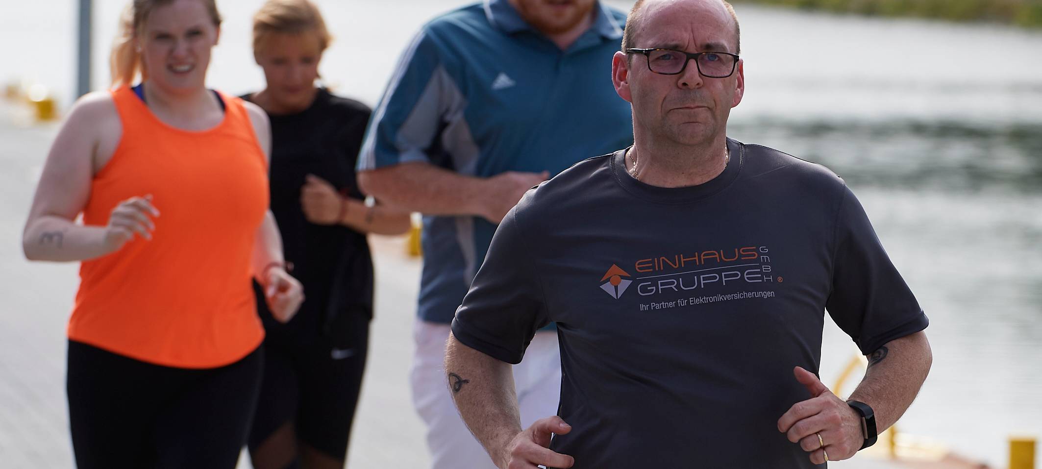 Team Kaltstart trainiert für den Firmenlauf