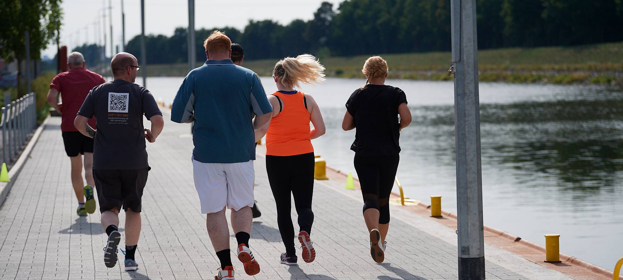 Team Kaltstart trainiert für den Firmenlauf