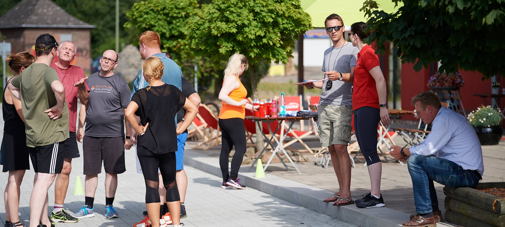 Team Kaltstart trainiert für den Firmenlauf
