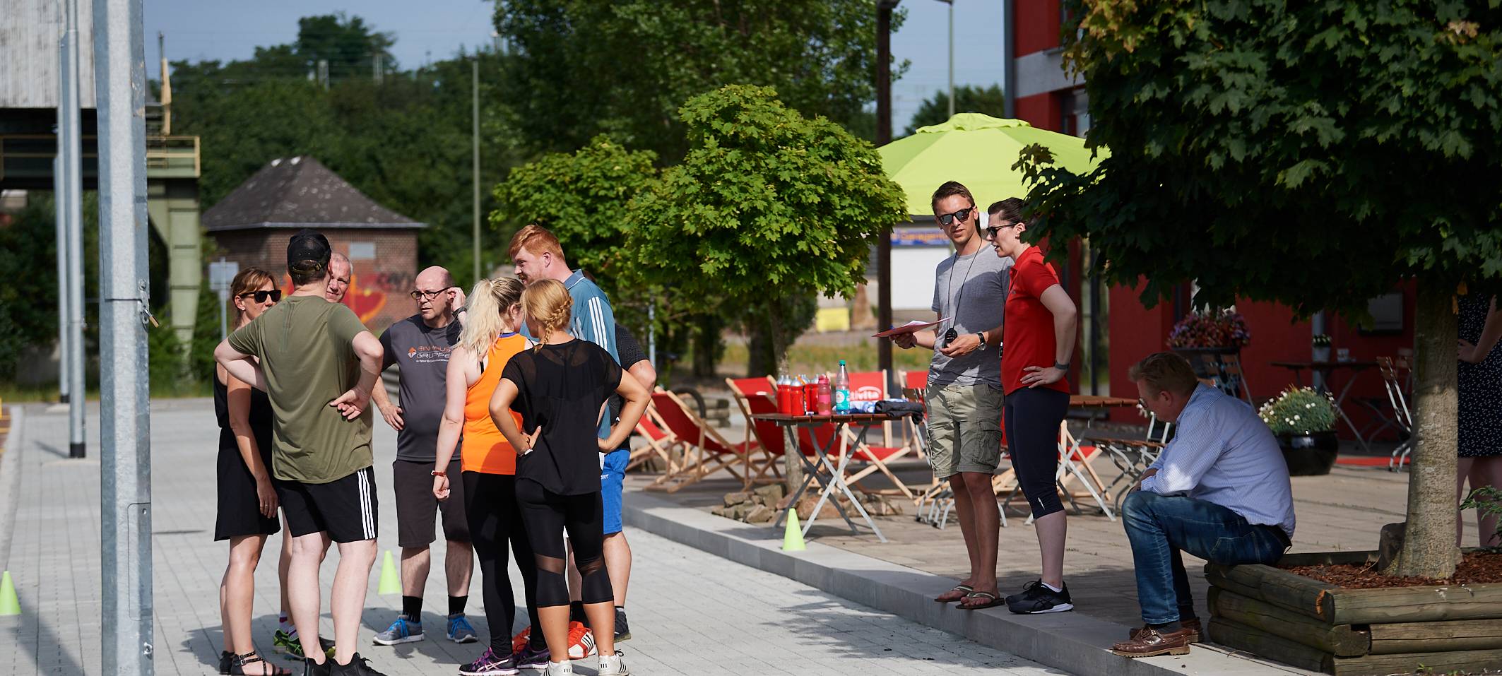 Team Kaltstart trainiert für den Firmenlauf