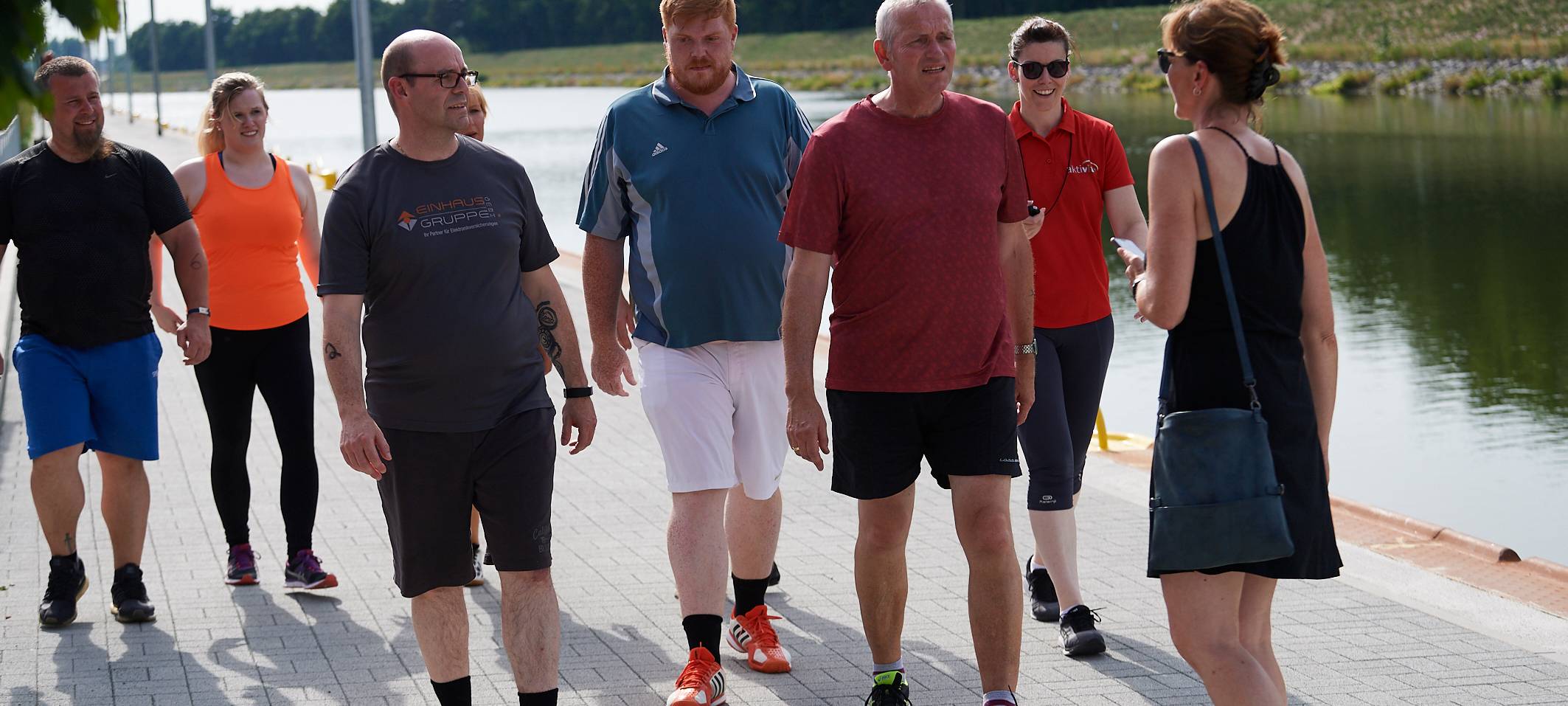 Team Kaltstart trainiert für den Firmenlauf