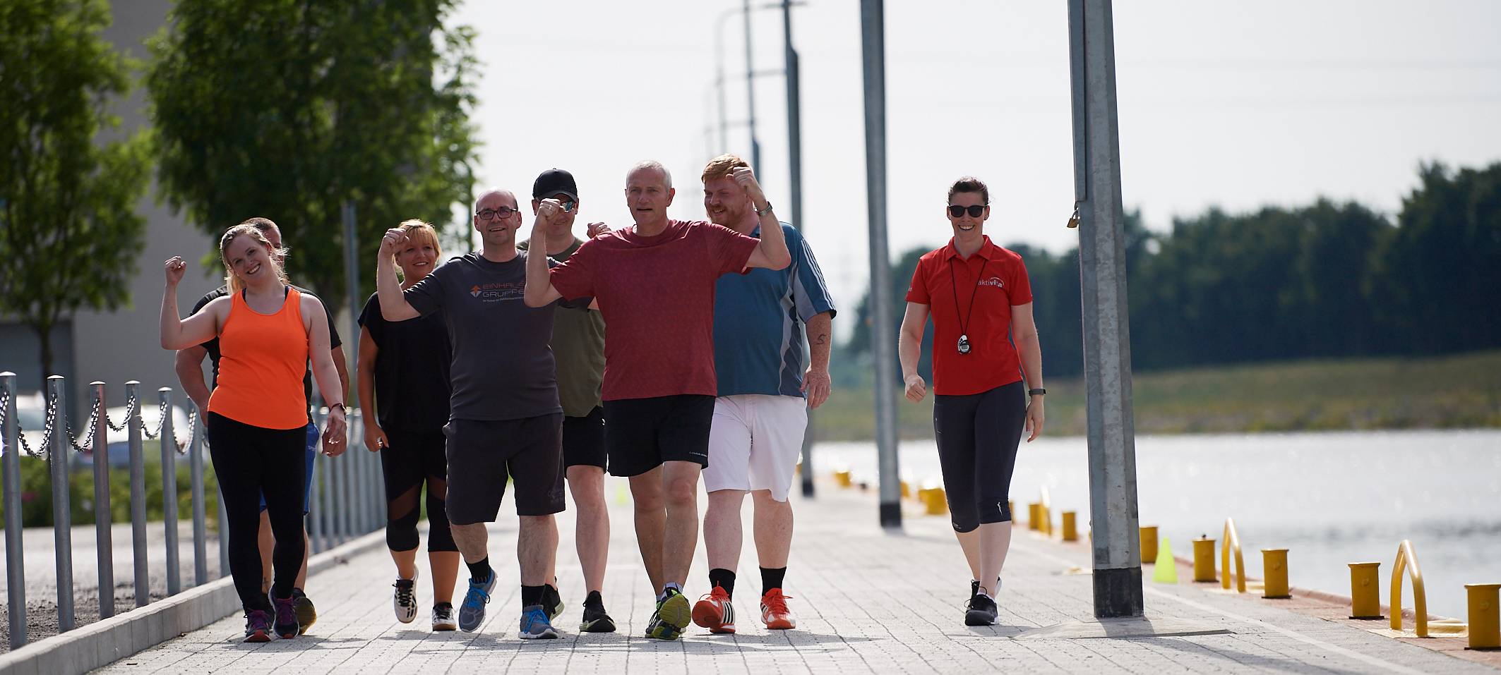 Team Kaltstart trainiert für den Firmenlauf