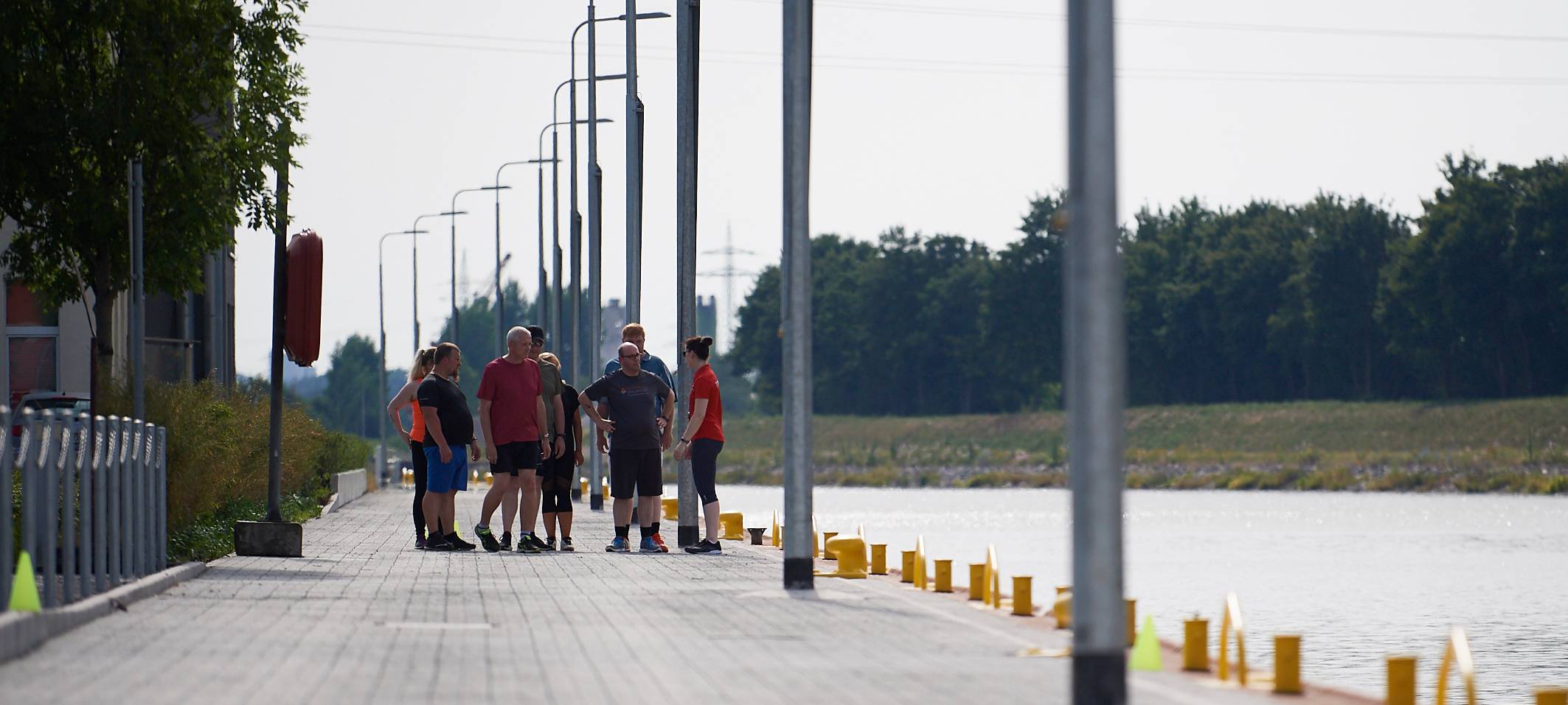 Team Kaltstart trainiert für den Firmenlauf