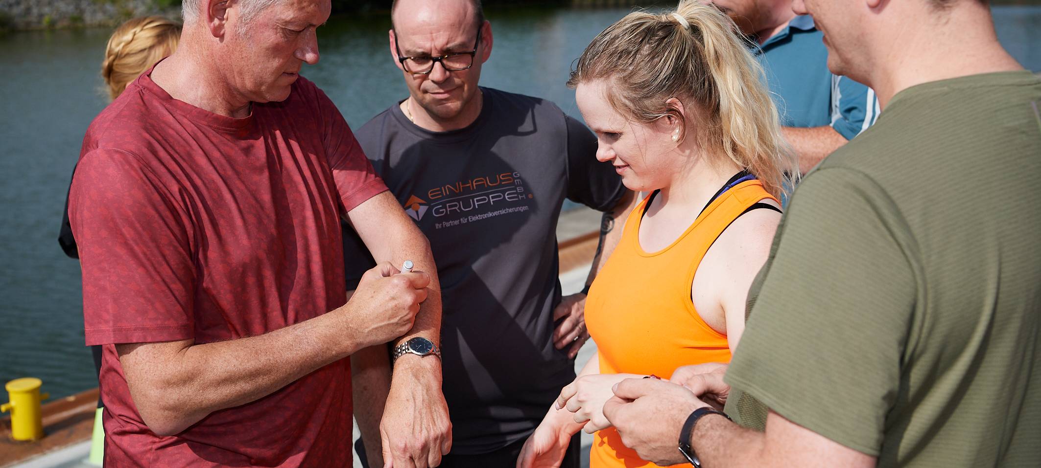 Team Kaltstart trainiert für den Firmenlauf