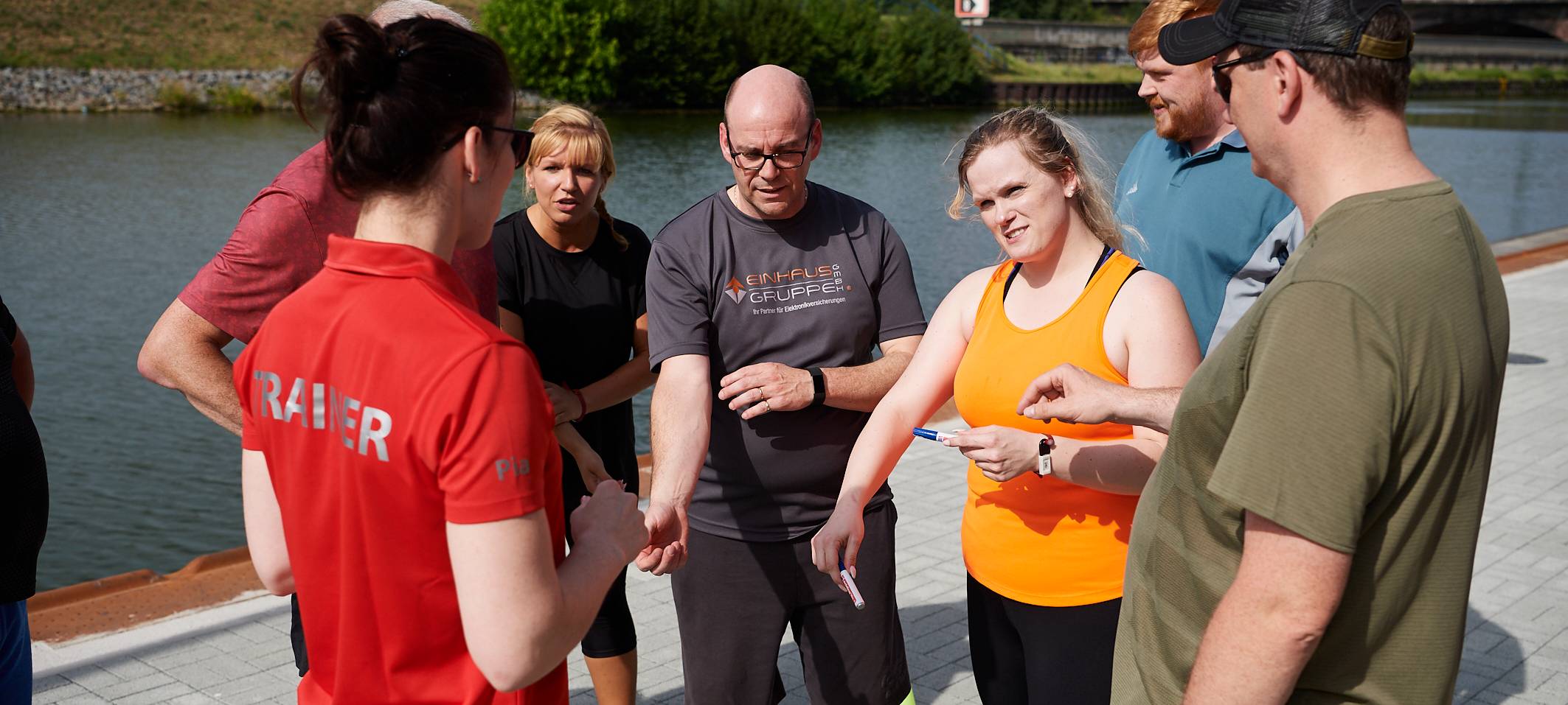 Team Kaltstart trainiert für den Firmenlauf