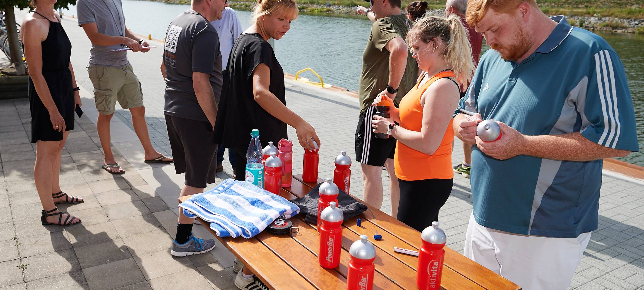 Team Kaltstart trainiert für den Firmenlauf