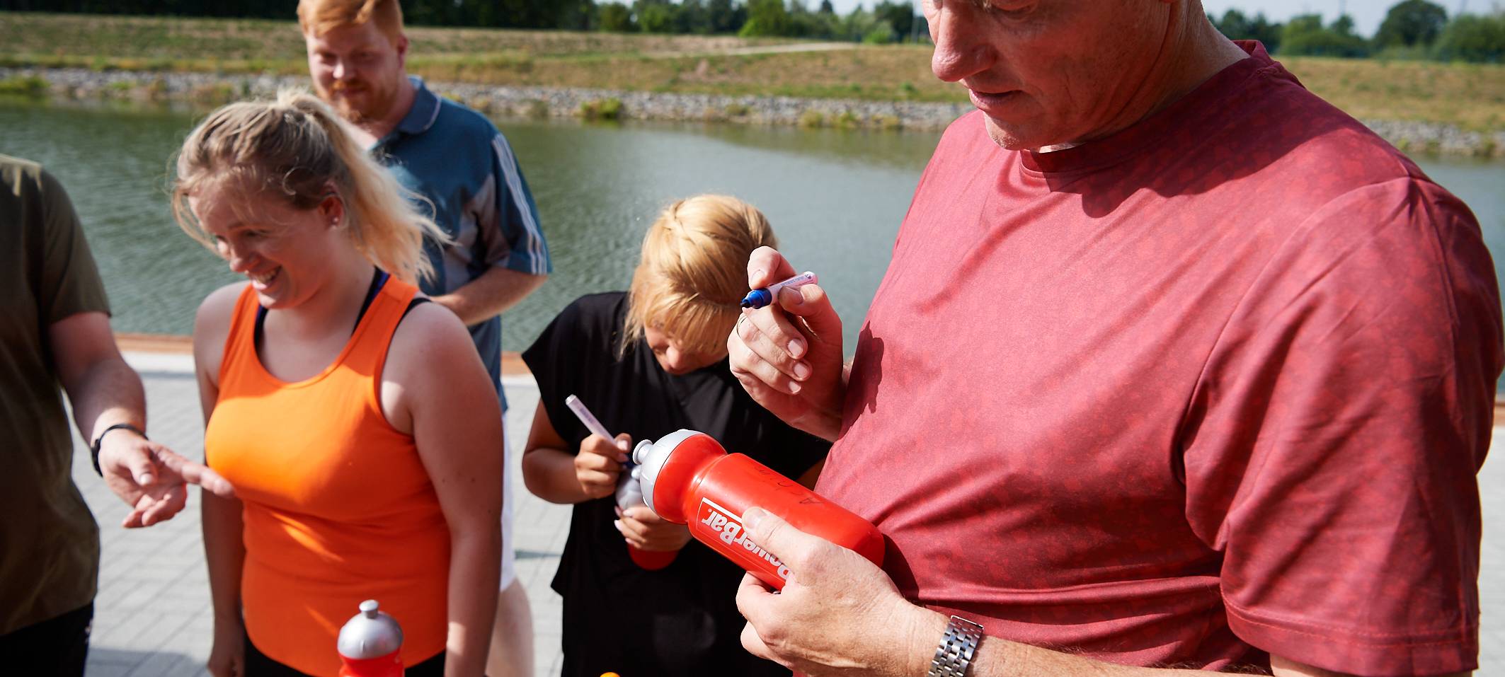 Team Kaltstart trainiert für den Firmenlauf