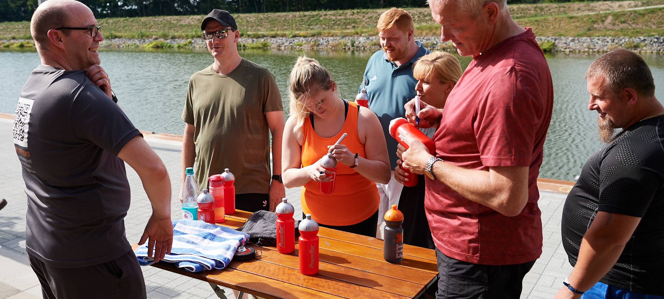 Team Kaltstart trainiert für den Firmenlauf