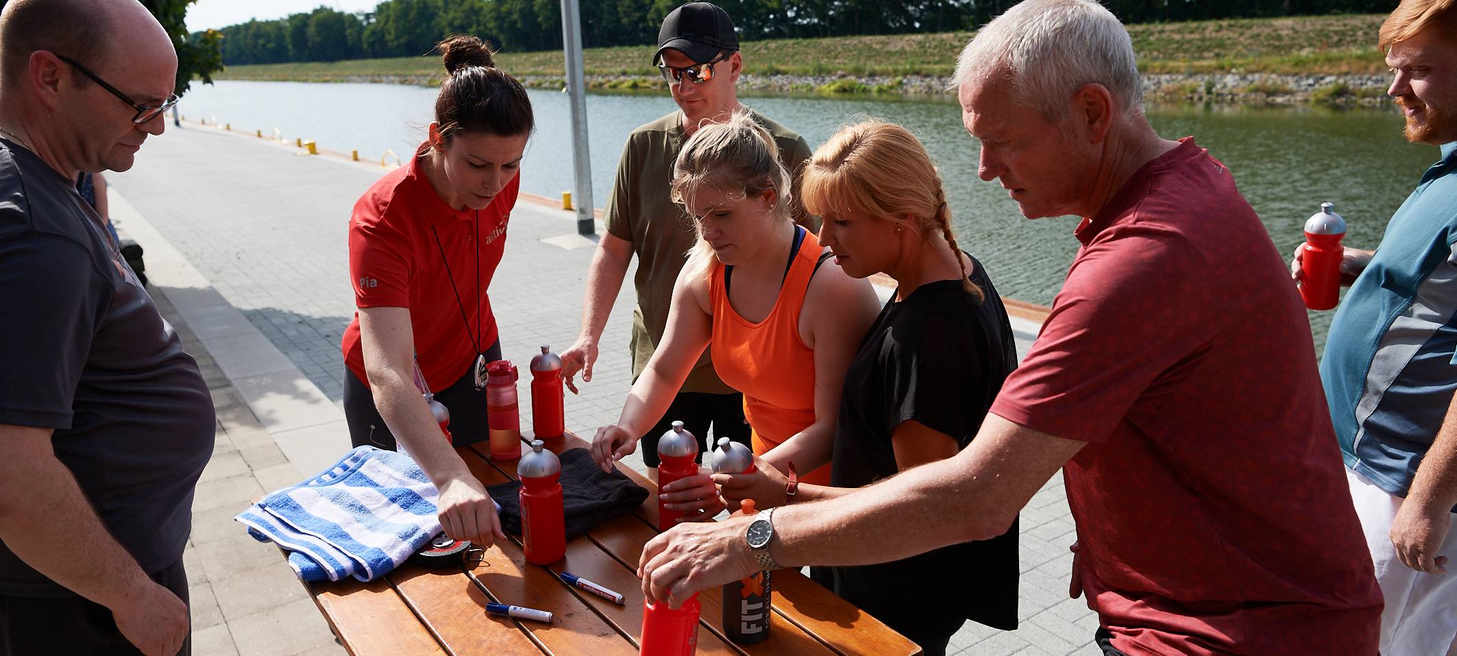 Team Kaltstart trainiert für den Firmenlauf