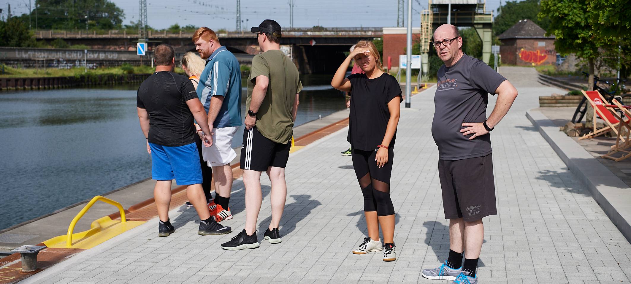Team Kaltstart trainiert für den Firmenlauf