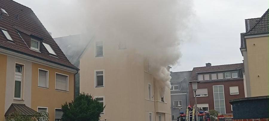 Brand am Vorsterhauser Weg in Hamm