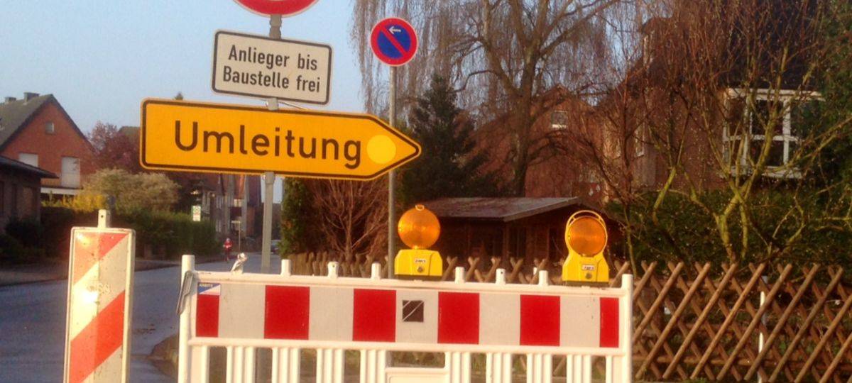 Sechs Baustellen in den Ferien