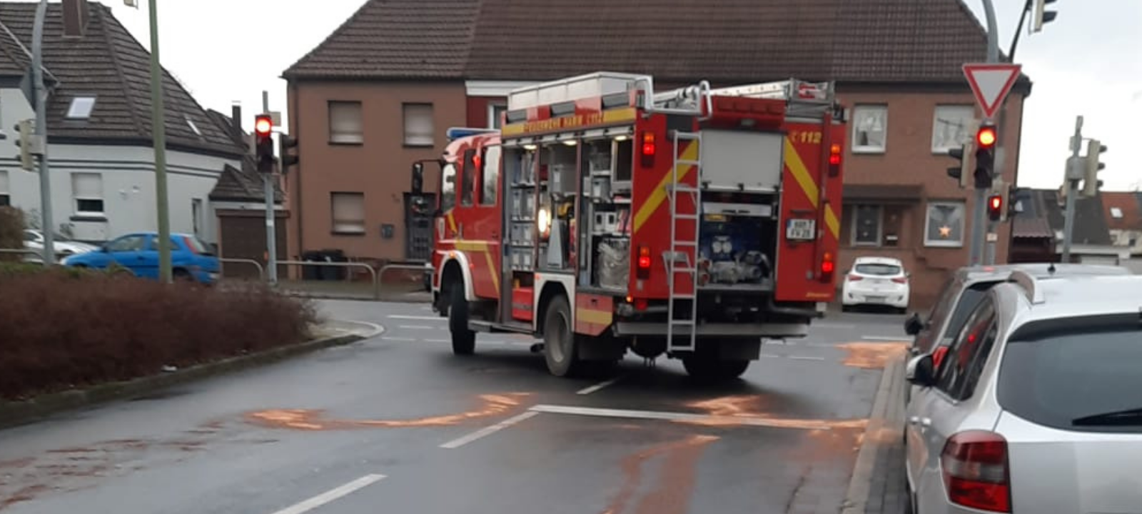 Ölspur auf dem Daberg