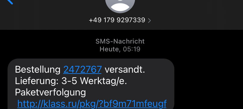 Hammer bekommen betrügerische SMS