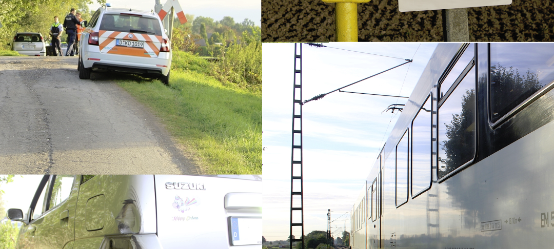 Zug kollidiert mit Auto in Süddinker