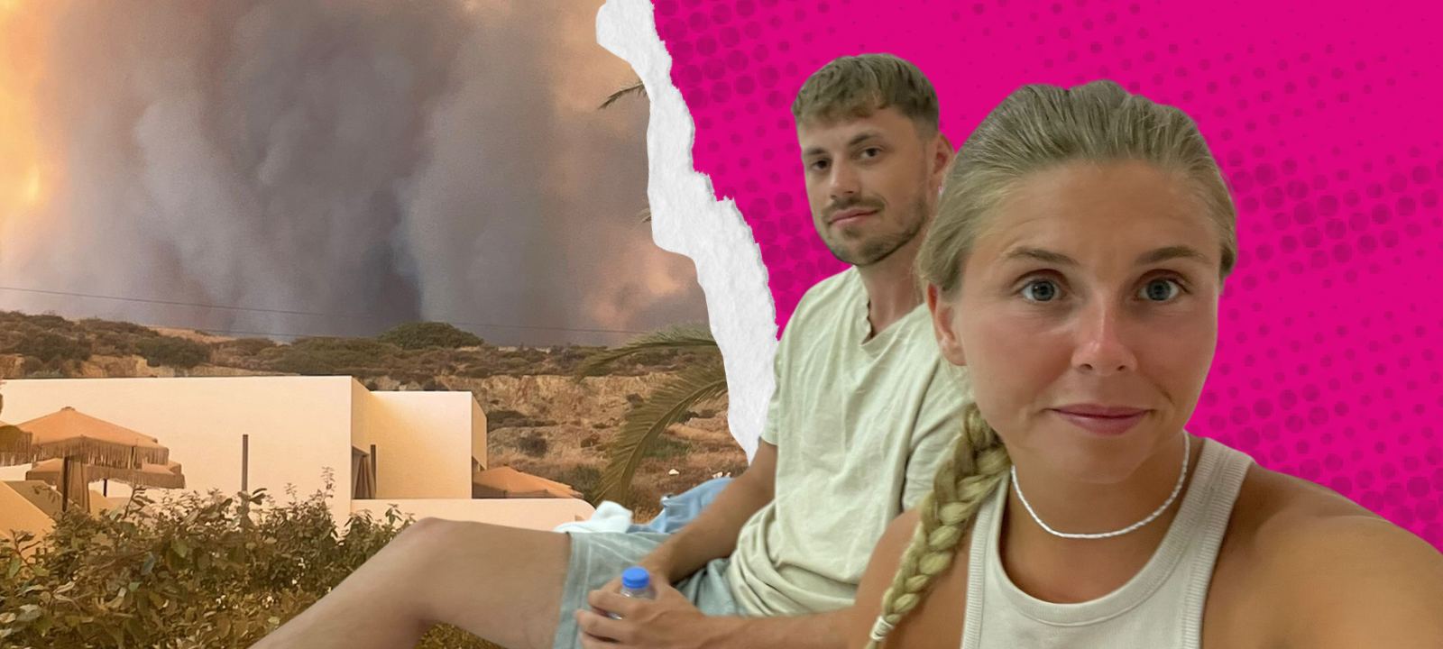 Eileen aus Hamm erlebt die Waldbrände auf Rhodos hautnah