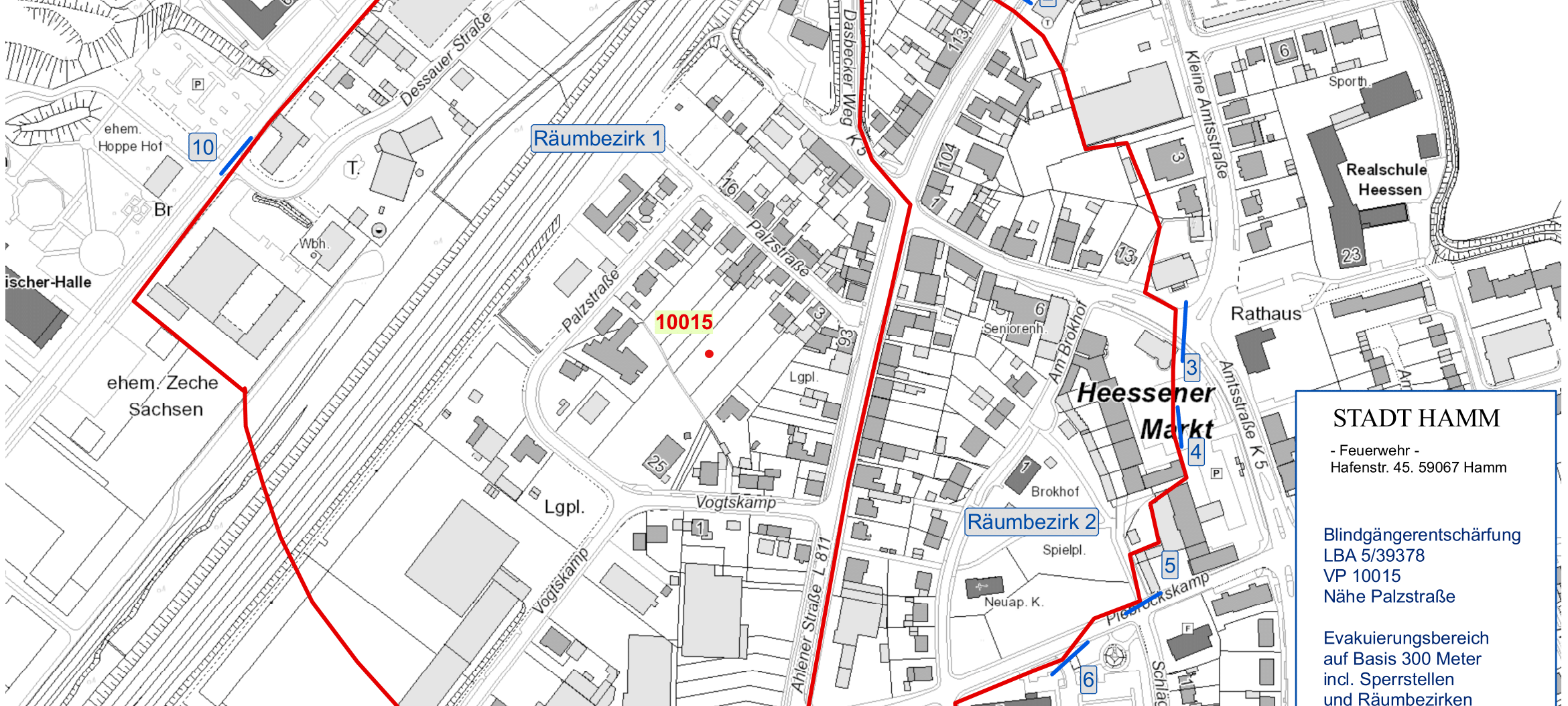 Fliegerbombe in Hamm-Heessen entschärft