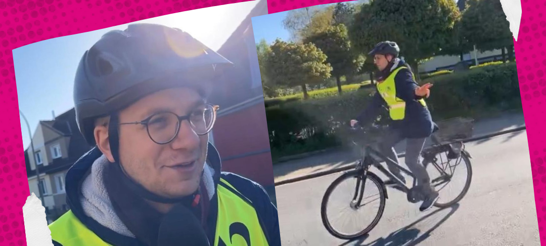 Kinder in Hamm üben für Fahrradprüfung