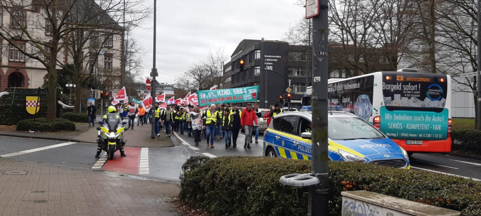 Streik: Mülltonnen und Busse in Hamm blieben stehen