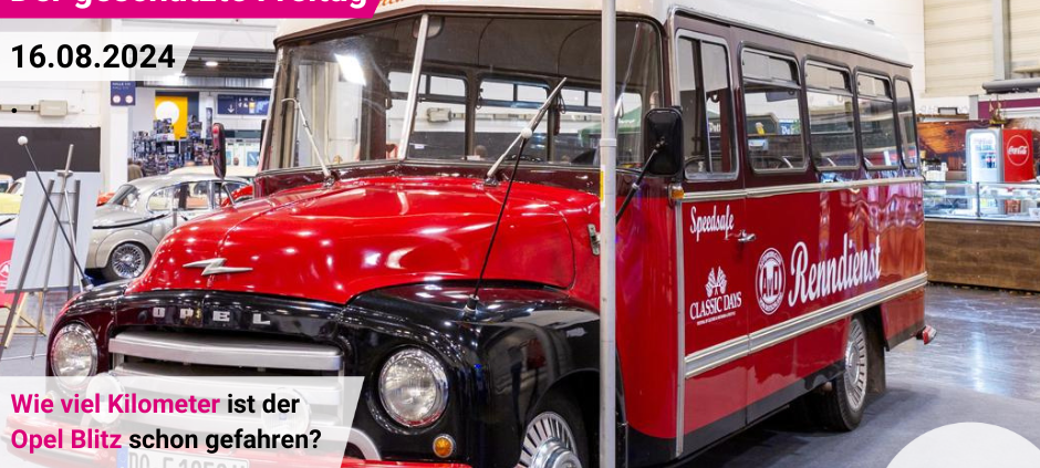 Der geschätzte Freitag vom 16.08.2024