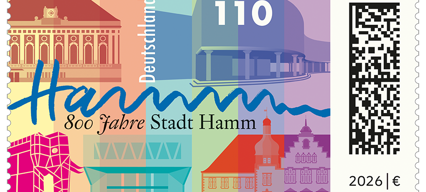 Briefmarke zu 800 Jahren Hamm jetzt erhältlich