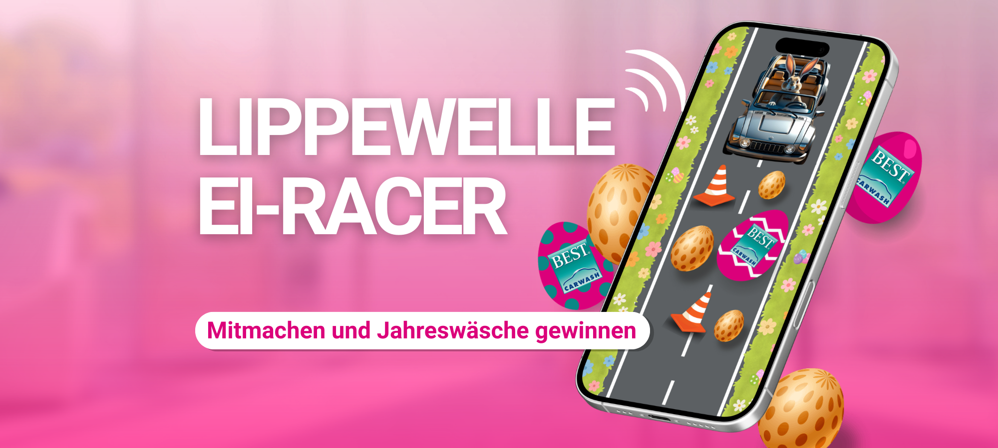 Lippewelle Ei-Racer - Spielen und gewinnen