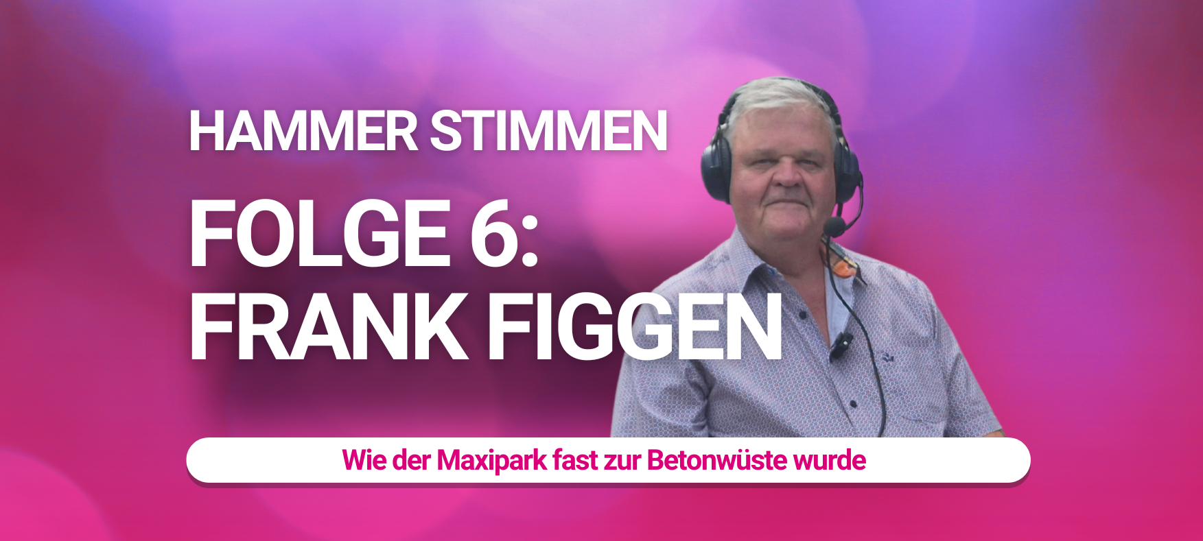 Für diese Folge treffen sich Simone Niewerth und Michael Knippenkötter mit Frank Figgen mitten im Maxipark - Open Air. Frank Figgen ist der Sohn des ehemaligen Oberbürgermeisters Werner Figgen, der den Park maßgeblich mit auf den Weg gebracht hat.
