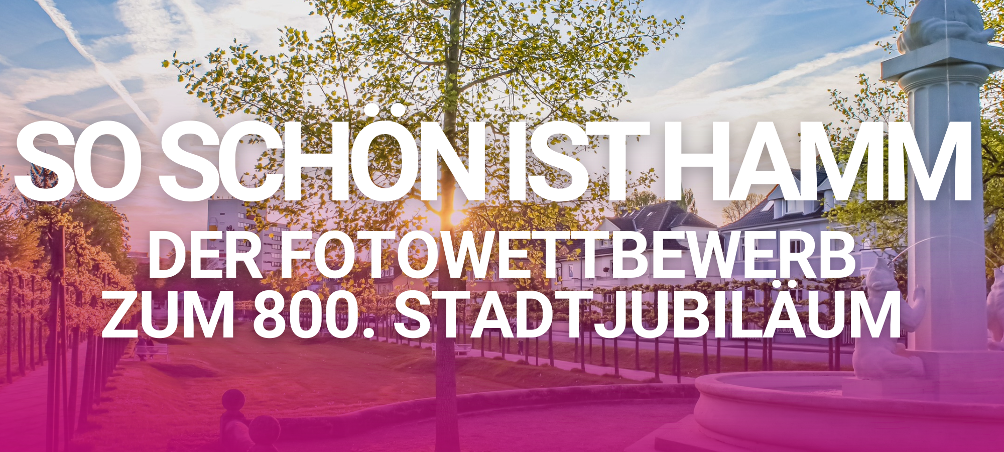 Stadt Hamm, Westfälischer Anzeiger und Lippewelle suchen die schönsten Fotos aus Hamm.