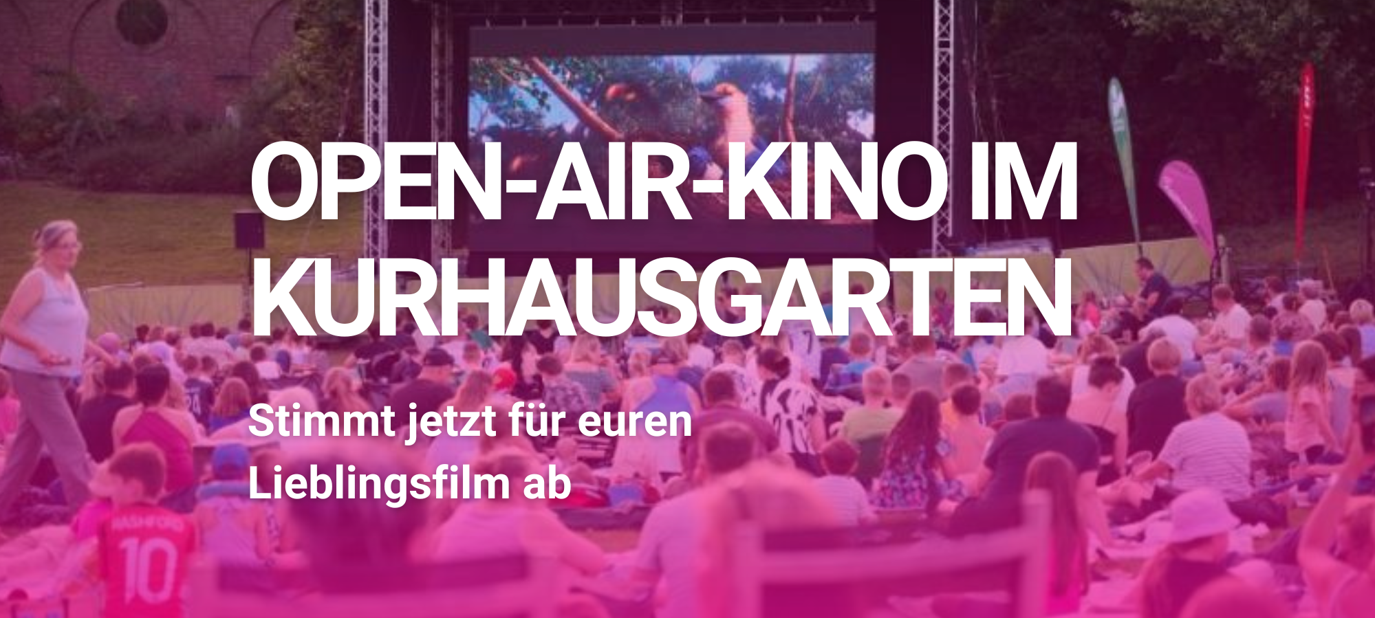 Open-Air-Kino in Hamm - Stimmt für euren Lieblingsfilm ab