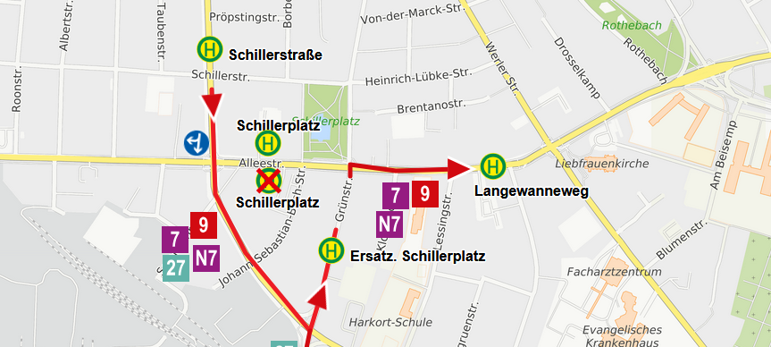 Kreuzung Alleestraße/Goethestraße in Hamm gesperrt