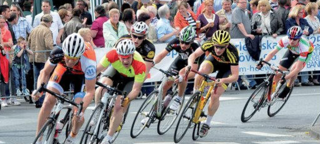 Die Radler beim Radrenntag in Bockum-Hövel